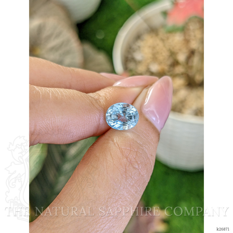 2.73 Ct. Sky Blue Topaz from Ceylon (Sri Lanka)