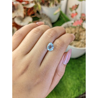 2.41 Ct. Sky Blue Topaz from Ceylon (Sri Lanka) Life Style