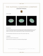 3.92 Ct. White Opal from Australia Appraisal