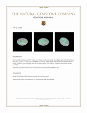 3.92 Ct. Multi Color White Opal (Light Opal) from Australia Appraisal
