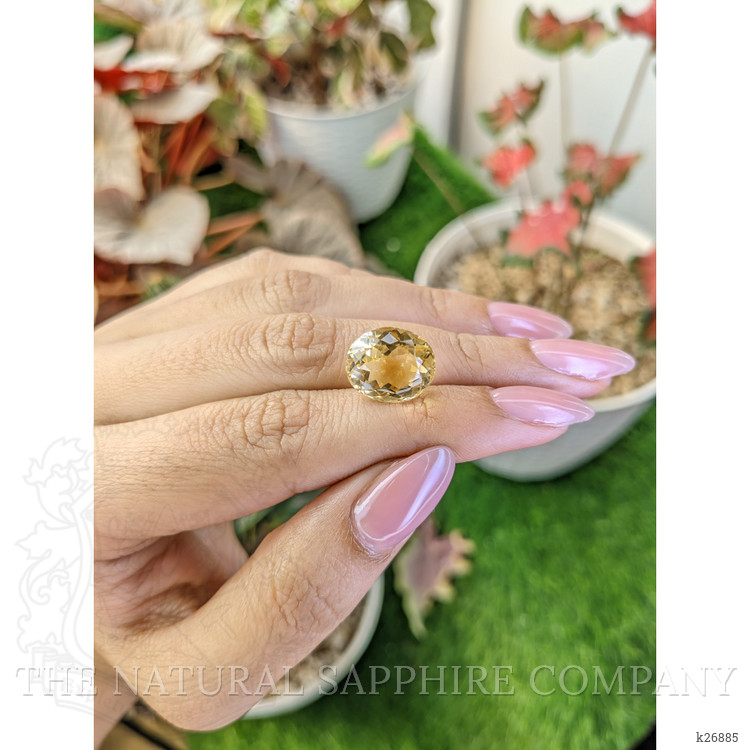8.39 Ct. Yellow Citrine from Ceylon (Sri Lanka)