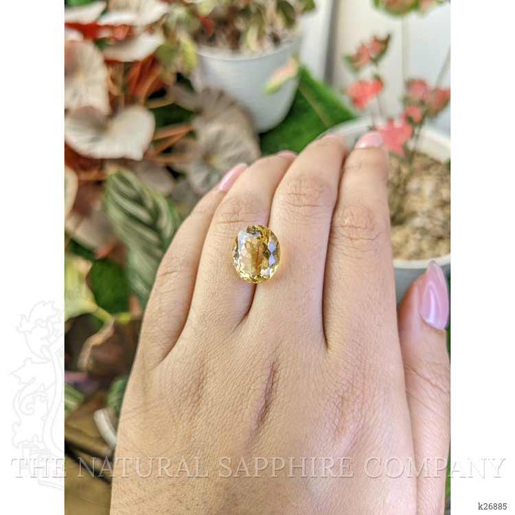 8.39 Ct. Yellow Citrine from Ceylon (Sri Lanka)