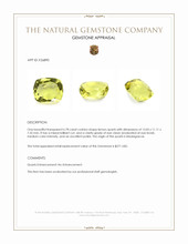 6.78 Ct. Lemon Quartz from Madagascar Appraisal