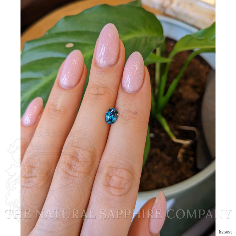 1.30 Ct. Greenish Blue Zircon from Cambodia