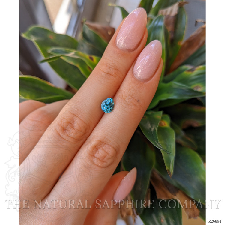 1.87 Ct. Greenish Blue Zircon from Cambodia