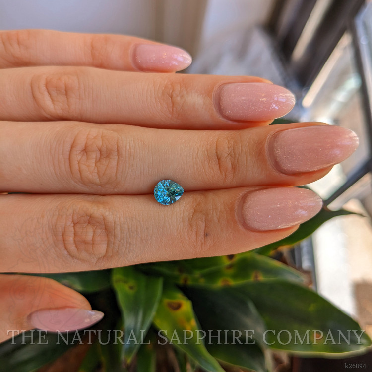 1.87 Ct. Greenish Blue Zircon from Cambodia