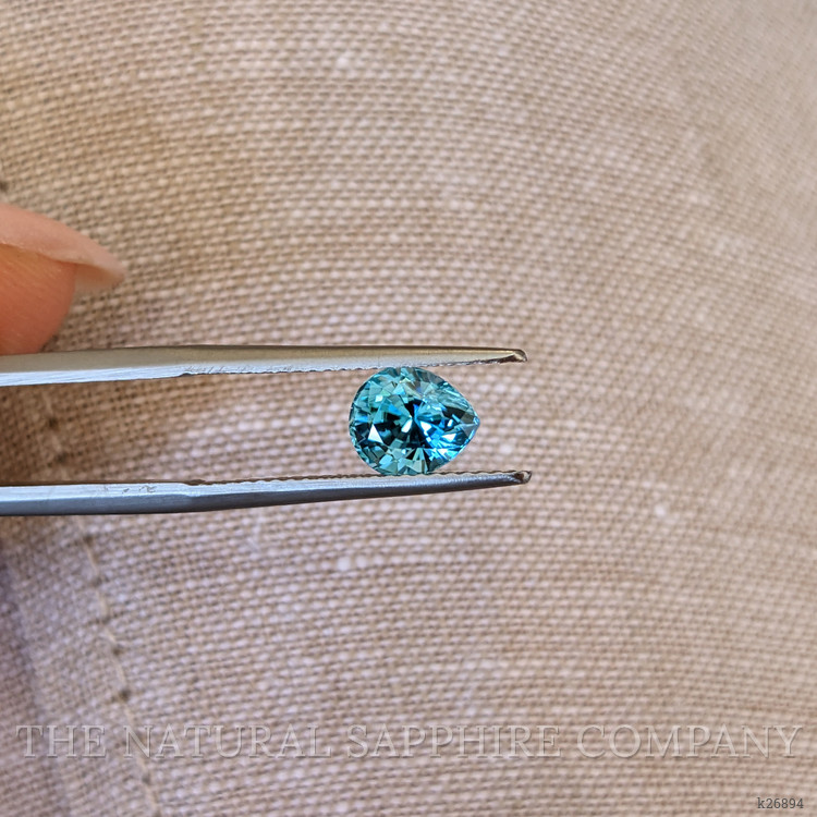 1.87 Ct. Greenish Blue Zircon from Cambodia