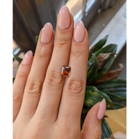 3.24 Ct. Brownish Orange Zircon from Tanzania Life Style