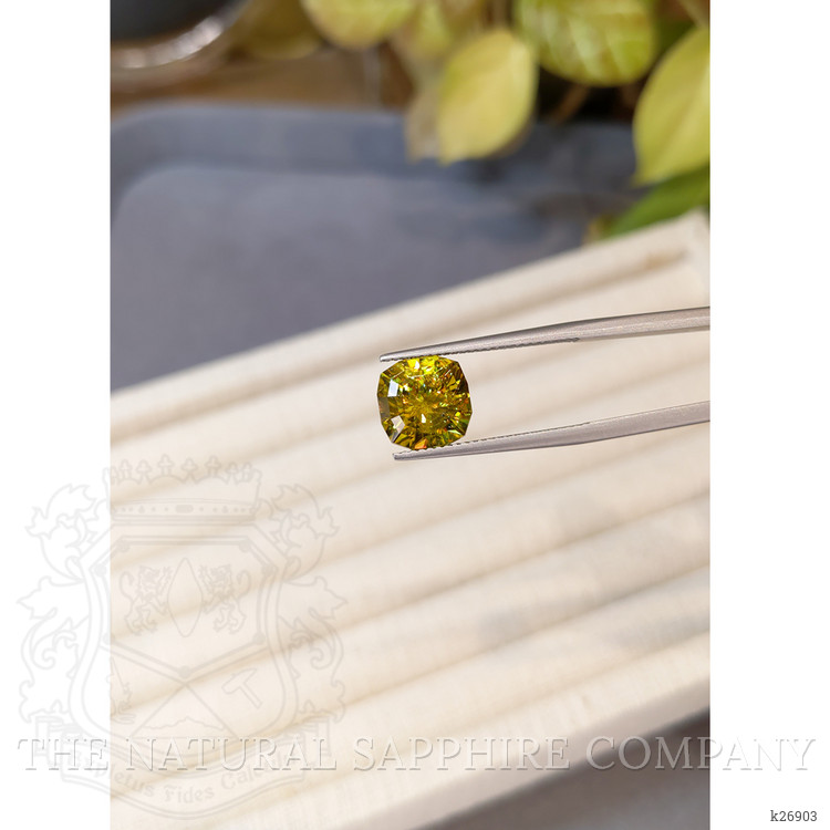 4.73 Ct. Greenish Brown Sphene (Titanite) from Madagascar