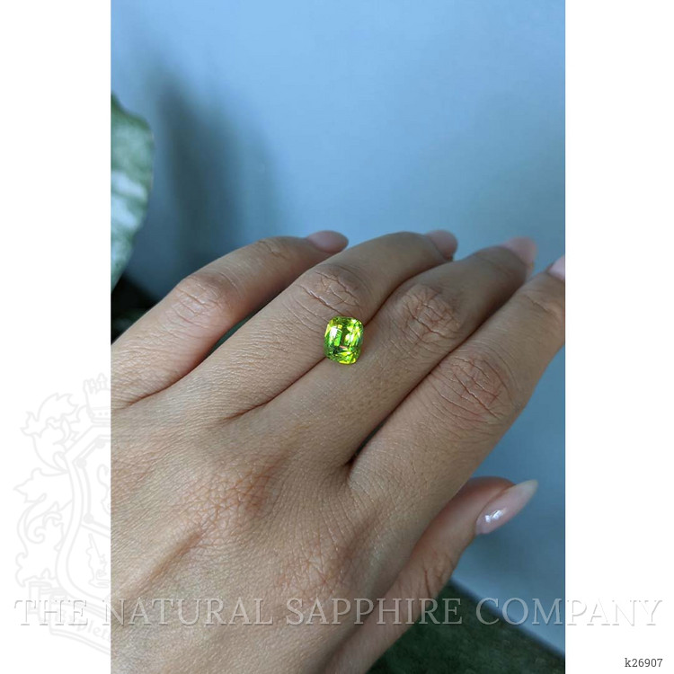 2.34 Ct. Yellowish Green Sphene (Titanite) from Madagascar