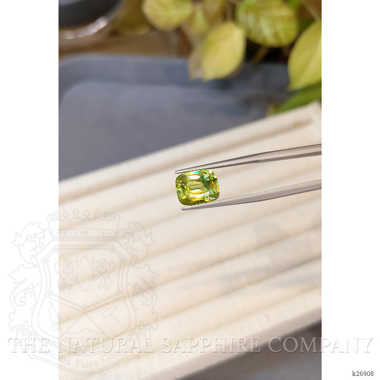 3.80 Ct. Yellowish Green Sphene (Titanite) from Madagascar