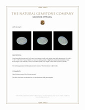 3.60 Ct. White Opal from Australia Appraisal