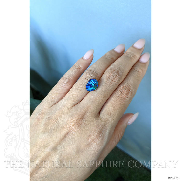 3.82 Ct. Multi Color Black Opal (Dark Opal) from Australia