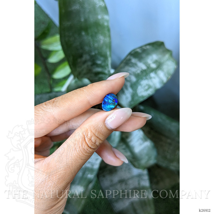 3.82 Ct. Multi Color Black Opal (Dark Opal) from Australia
