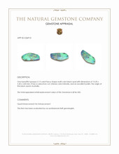 2.13 Ct. Multi Color Cabochon Black Opal (Dark Opal) from Australia Appraisal