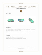 2.13 Ct. Multi Color Cabochon Black Opal (Dark Opal) from Australia Appraisal