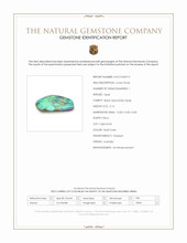 2.13 Ct. Multi Color Cabochon Black Opal (Dark Opal) from Australia Scan Report