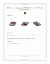 1.90 Ct. Multi Color Black Opal (Dark Opal) from Australia Appraisal