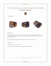 2.91 Ct. Multi Color Black Opal (Dark Opal) from Australia Appraisal