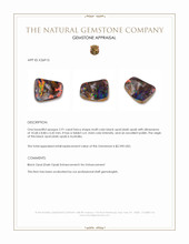 2.91 Ct. Multi Color Black Opal (Dark Opal) from Australia Appraisal