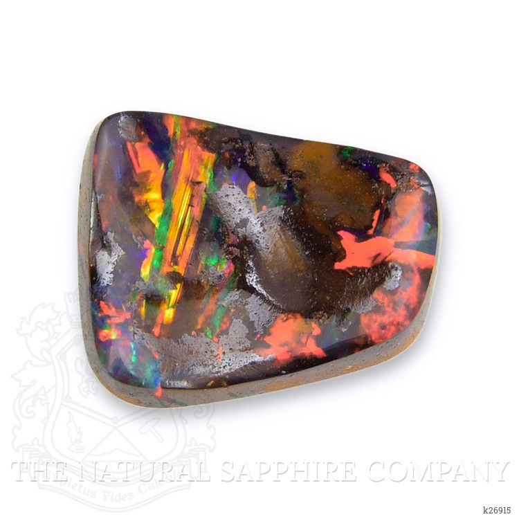 2.91 Ct. Multi Color Black Opal (Dark Opal) from Australia