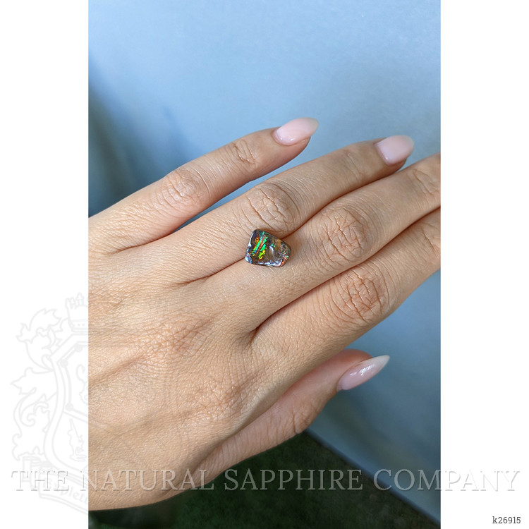2.91 Ct. Multi Color Black Opal (Dark Opal) from Australia