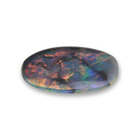1.24 Ct. Multi Color Cabochon Black Opal (Dark Opal) from Australia Video