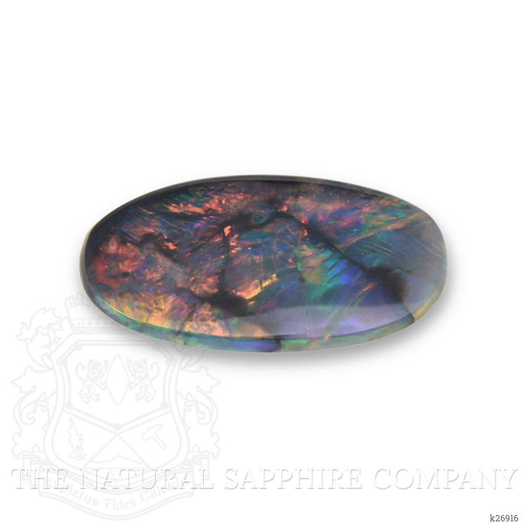 1.24 Ct. Multi Color Cabochon Black Opal (Dark Opal) from Australia