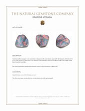 1.63 Ct. Multi Color Cabochon Black Opal (Dark Opal) from Australia Appraisal