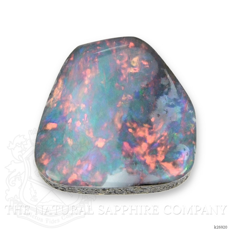 1.63 Ct. Multi Color Cabochon Black Opal (Dark Opal) from Australia