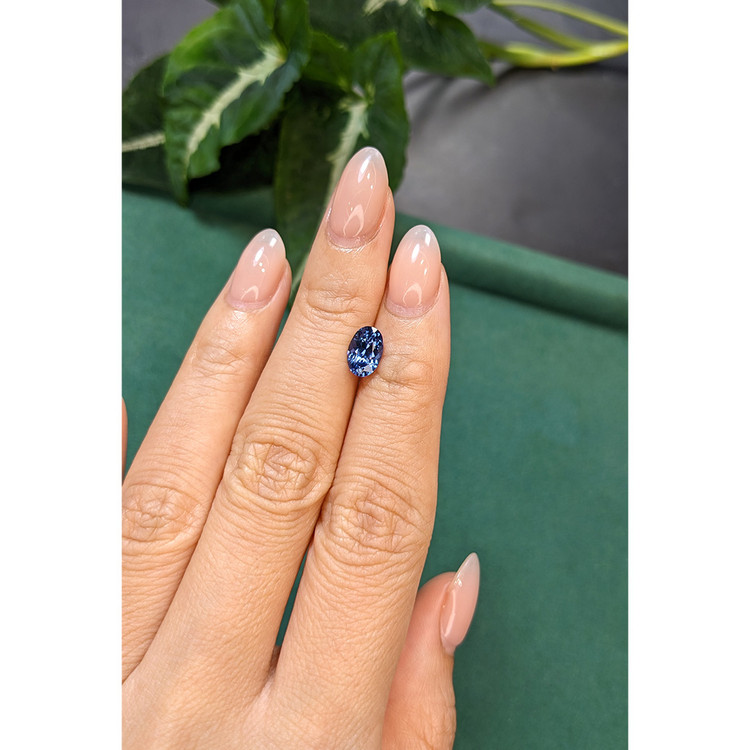 1.29 Ct. Violetish Blue Tanzanite from Tanzania