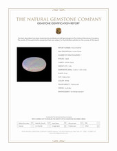 4.36 Ct. White Cabochon White Opal (Light Opal) from Australia Scan Report