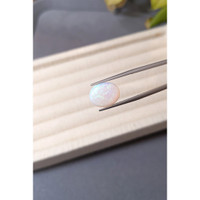 4.36 Ct. White Cabochon White Opal (Light Opal) from Australia Life Style