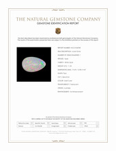 11.33 Ct. Multi Color Cabochon White Opal (Light Opal) from Australia Scan Report