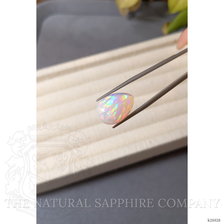 11.33 Ct. Multi Color Cabochon White Opal (Light Opal) from Australia