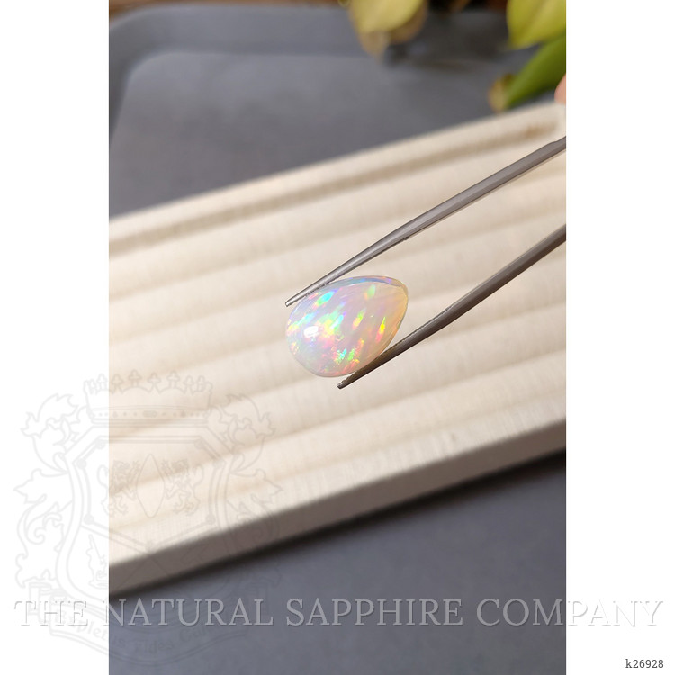11.33 Ct. Multi Color Cabochon White Opal (Light Opal) from Australia