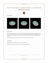 5.35 Ct. Multi Color White Opal (Light Opal) from Australia Appraisal