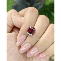 3.42 Ct. Reddish Pink Garnet from Tanzania Life Style