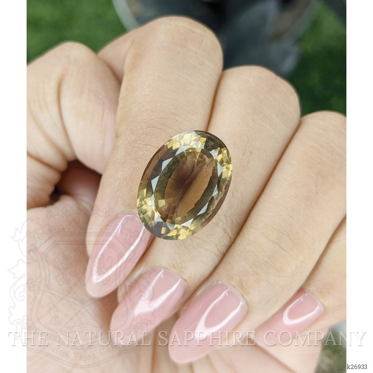 13.02 Ct. Yellowish Brown Citrine from Ceylon (Sri Lanka)
