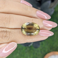 13.02 Ct. Yellowish Brown Citrine from Ceylon (Sri Lanka) Life Style
