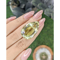 41.00 Ct. Brownish Green Citrine from Ceylon (Sri Lanka) Life Style