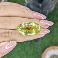 29.03 Ct. Yellowish Green Citrine from Ceylon (Sri Lanka) Life Style