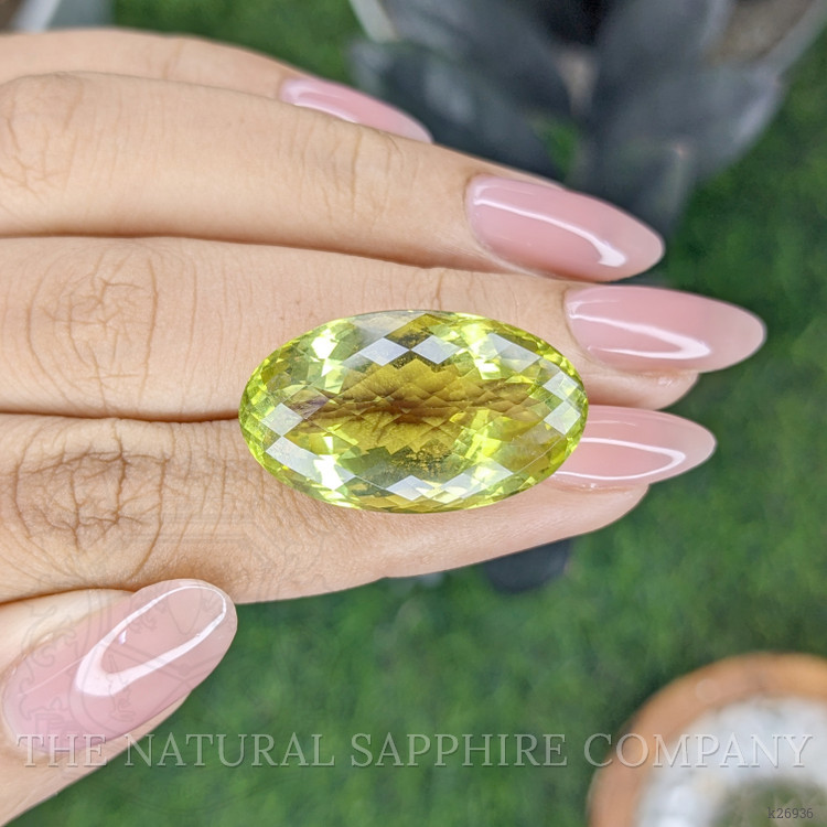 29.03 Ct. Yellowish Green Citrine from Ceylon (Sri Lanka)