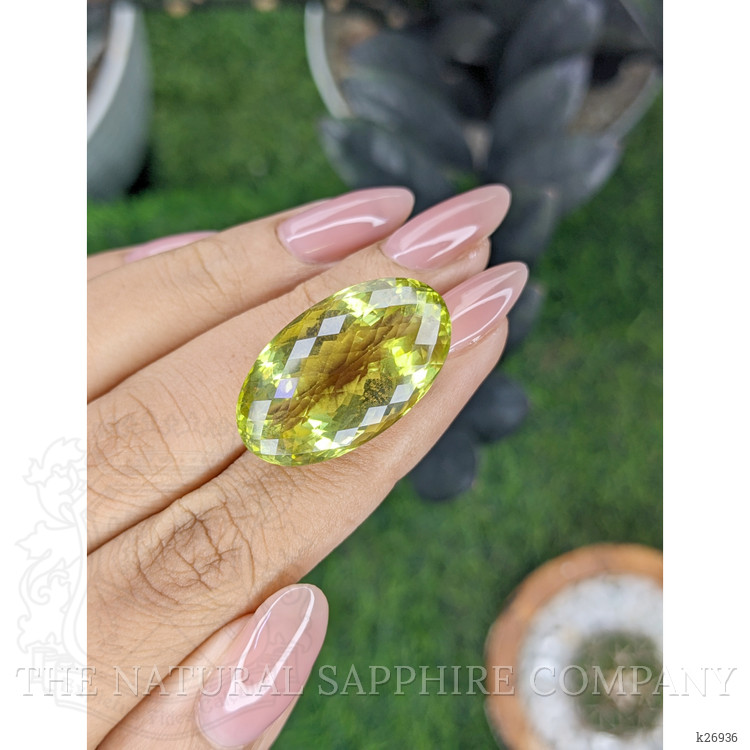 29.03 Ct. Yellowish Green Citrine from Ceylon (Sri Lanka)