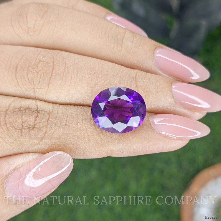 7.69 Ct. Bluish Purple Amethyst from Ceylon (Sri Lanka)