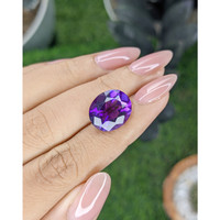 7.69 Ct. Bluish Purple Amethyst from Ceylon (Sri Lanka) Life Style