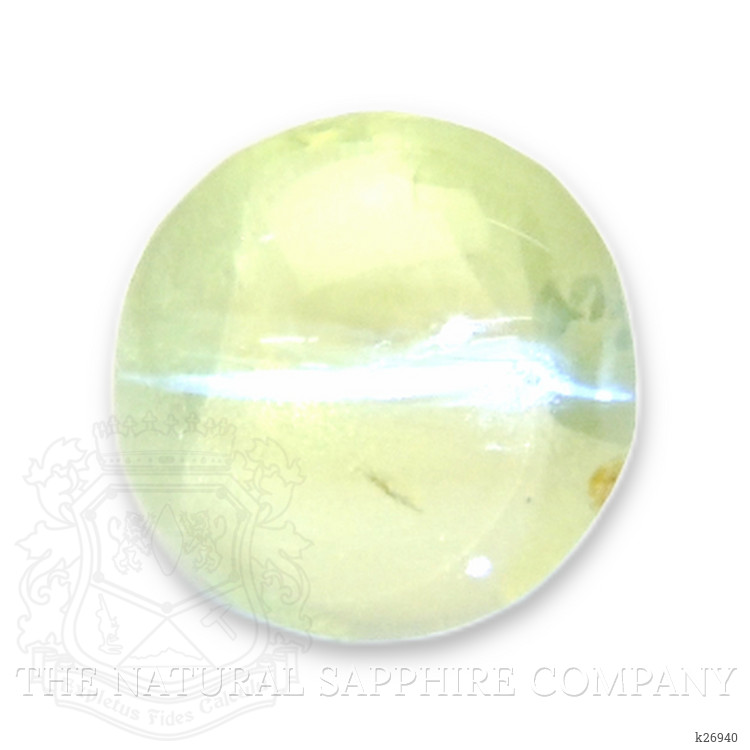1.50 Ct. Yellowish Green Cabochon Chrysoberyl from Ceylon (Sri Lanka)