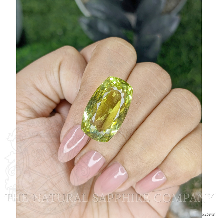 23.94 Ct. Yellowish Green Citrine from Ceylon (Sri Lanka)