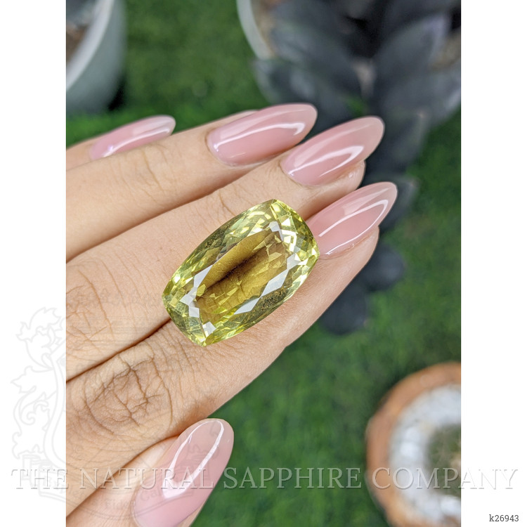 23.94 Ct. Yellowish Green Citrine from Ceylon (Sri Lanka)