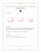 142.83 Ct. Pink Cabochon Rose Quartz Appraisal